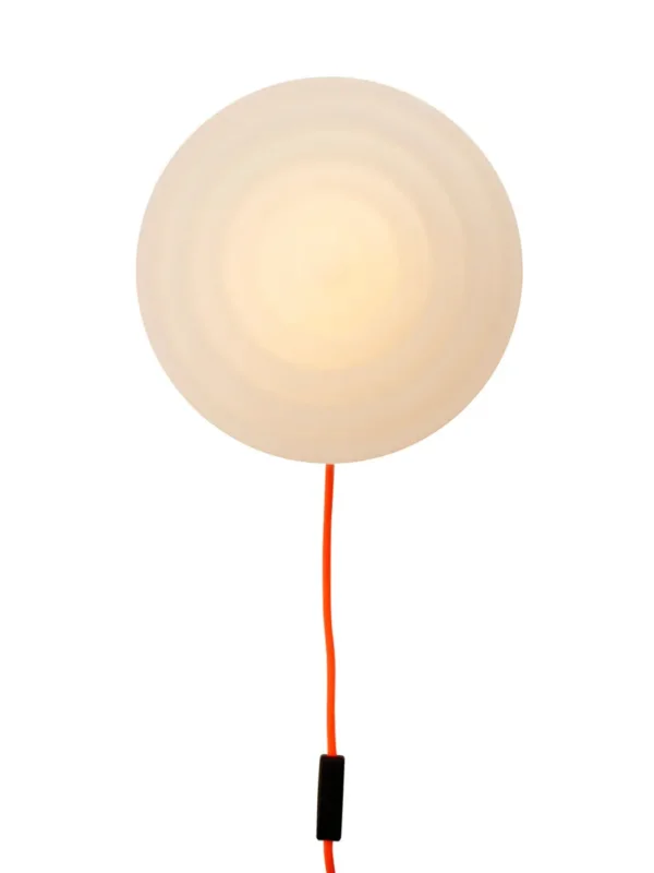 Whipped Wall Lamp, luminous orange von LEO Objects