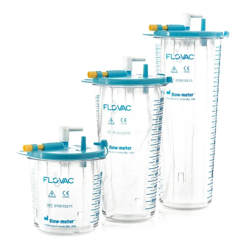 Außenbehälter für Flovac Einwegbeutel - robuster Stützbecher für Absaugsysteme - Med-Praxisbedarf