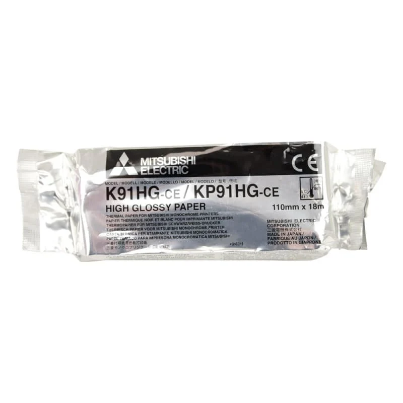 Mitsubishi KP91HG-CE hochglänzendes Thermopapier - für medizinische Videoprinter und Ultraschall - Med-Praxisbedarf