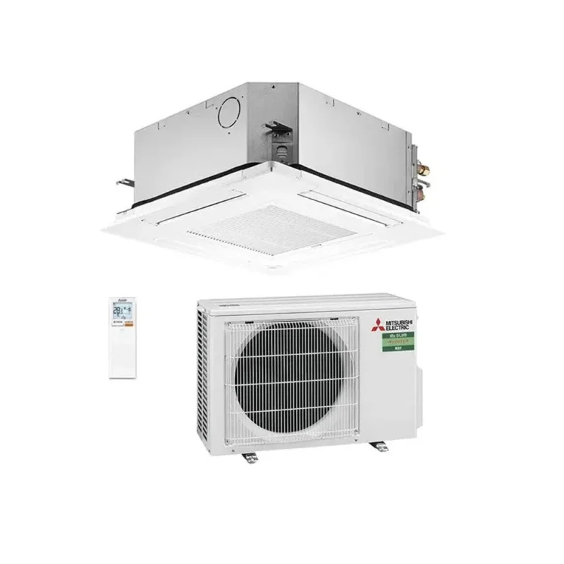 Mitsubishi Electric - Set Deckenkassette Euroraster 4,6 kW - Innengerät SLZ-M50FA2 + Außengerät SUZ-M50VAR2 R32 Klimaanlage