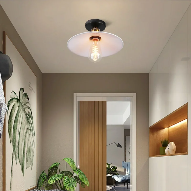 Vintage Deckenleuchte im Industrial Stil, Metall-Lampe für Wohnzimmer oder Schlafzimmer, LED-kompatibel | Karnz