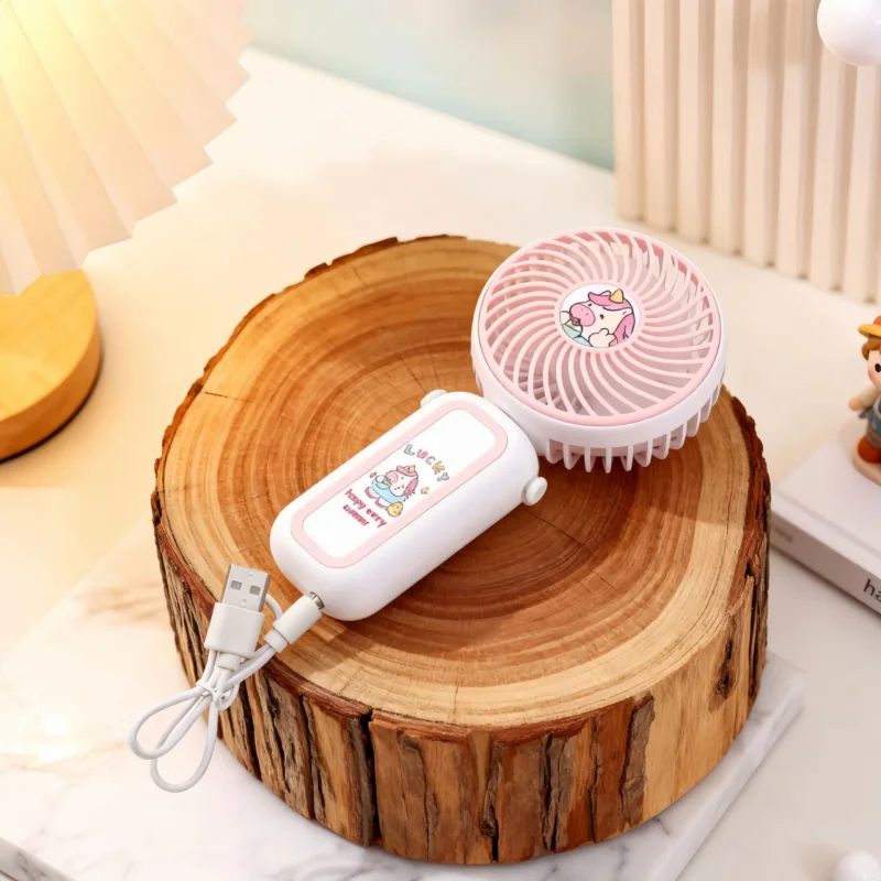 Damen Tragbarer Handventilator mit verspieltem Einhorn-Design Karnz