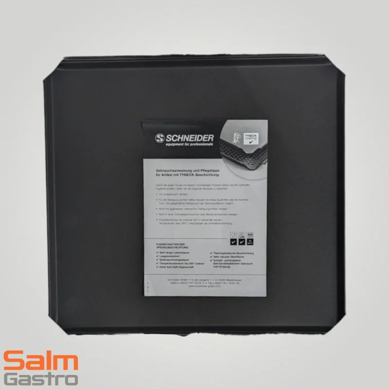 Backblech GN 2/3 325x355mm beschichtet schwarz ohne Lochung