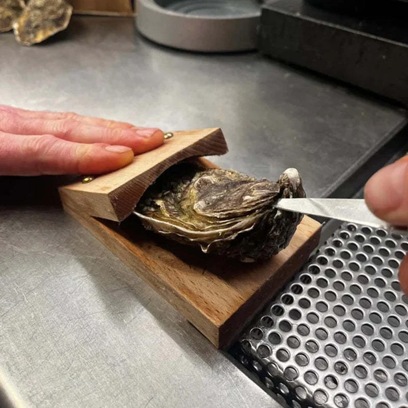 Premium Holzgriff Austernschalenöffner Zange