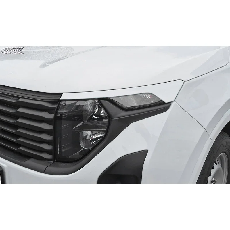 RDX, Scheinwerferblende, ABS glänzend Weiß, passt für Ford Transit Courier & Tourneo Courier (2023-)