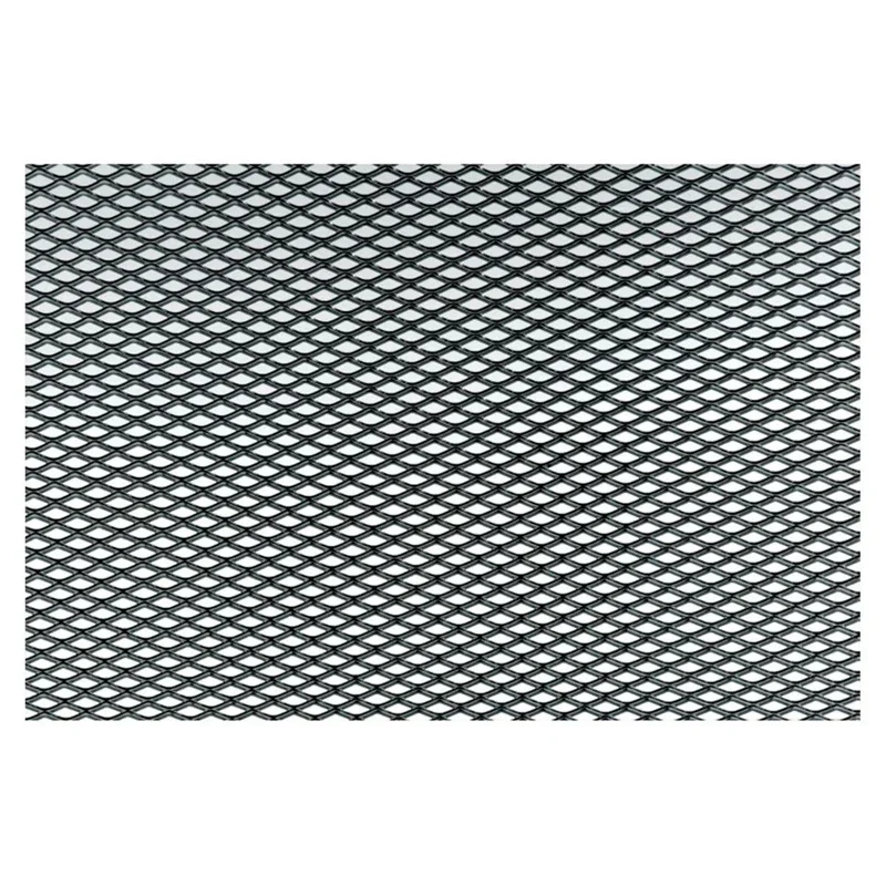 Simoni Racing, Alu Renngitter Schwarz - 125x20cm - Extra Feinmaschig, Aluminium