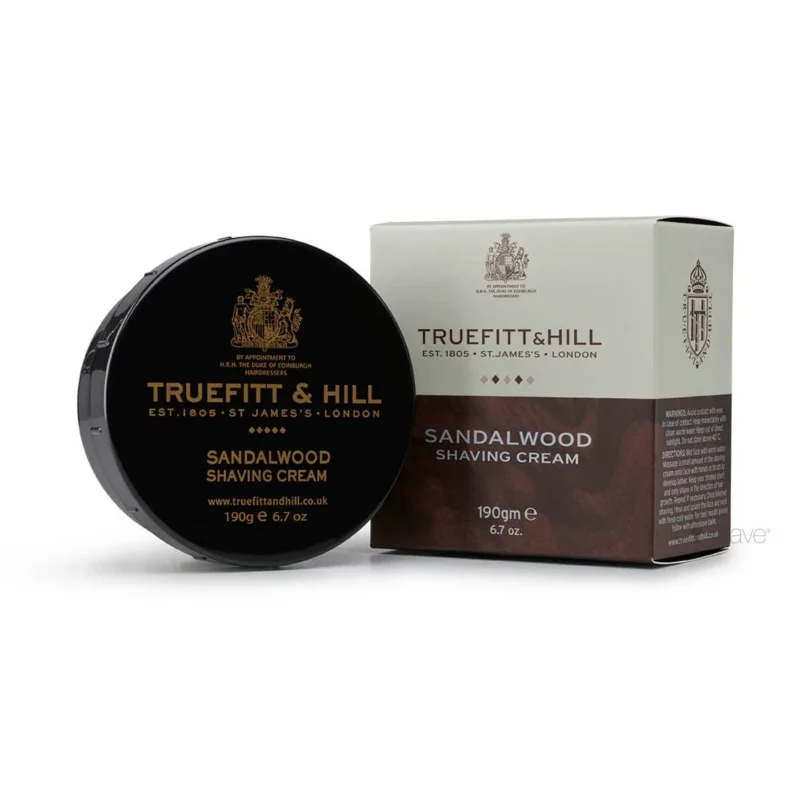 Rasiercreme, Sandalwood, 190 gr.