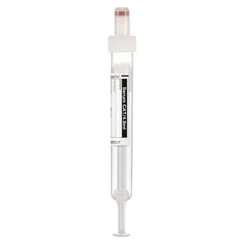 Sarstedt S-Monovette Serum CAT 4,9 ml Weiß (90 x 13 mm) mit Papieretikett