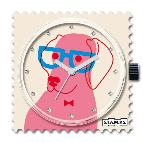 Stamps UhrDiamond mit Hund