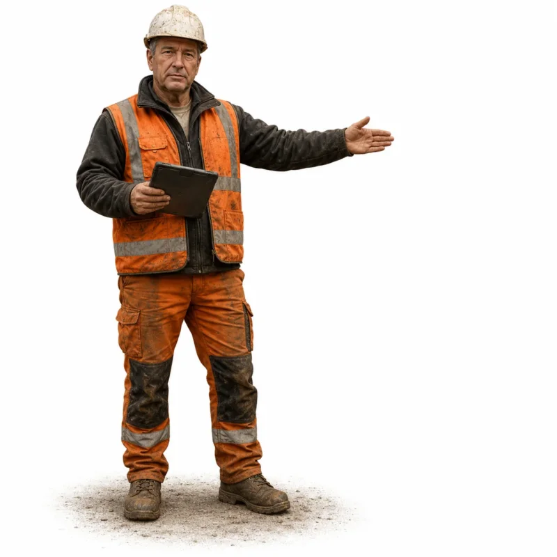 Strassenarbeiter Polier Vorarbeiter - (DF-761)