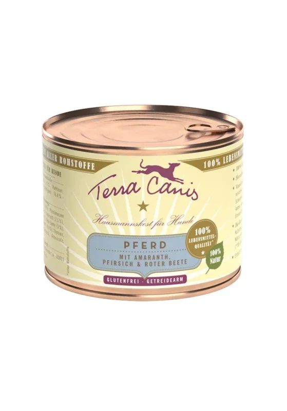 Terra Canis Pferd Classic mit Amaranth, Pfirsich und Roter Beete zoo-de