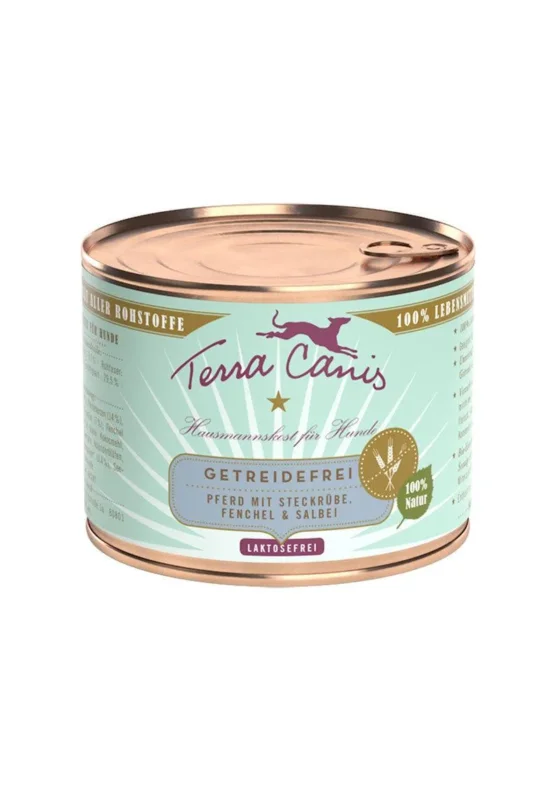 Terra Canis Pferd Sensitive mit Steckrübe, Fenchel und Salbei / getreidefrei zoo-de