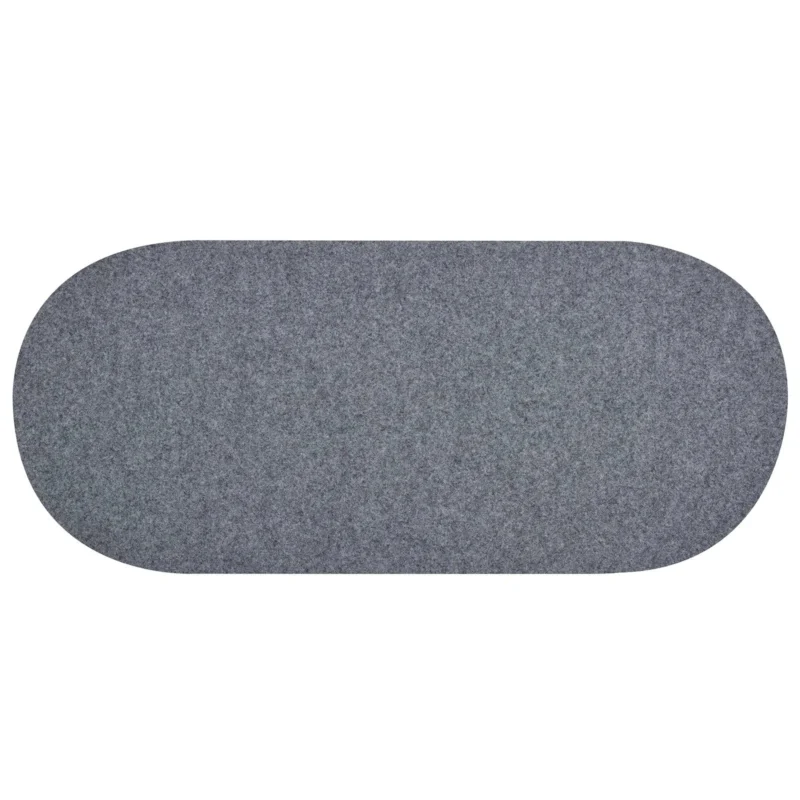 blomus ORU Sitzkissen in Stone Melange aus recyceltem Wollfilz, 34 x 79 cm