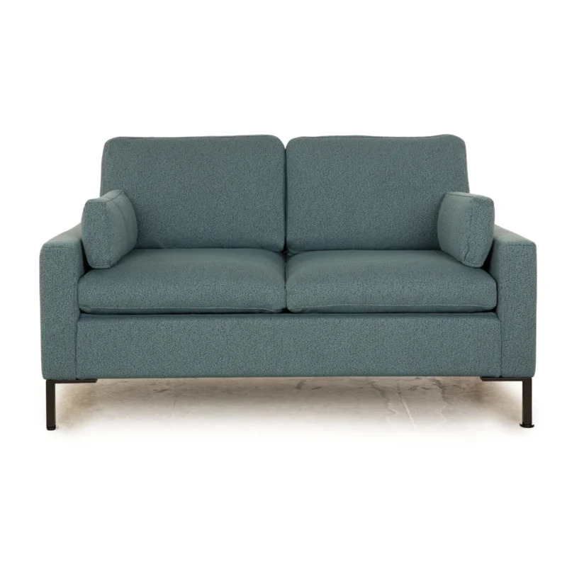 Brühl Alba Stoff Zweisitzer Blau Petrol Sofa Couch