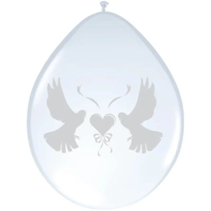 Bruiloft Ballonnen Duif 30cm 8st van Folat koop je bij Partywinkel