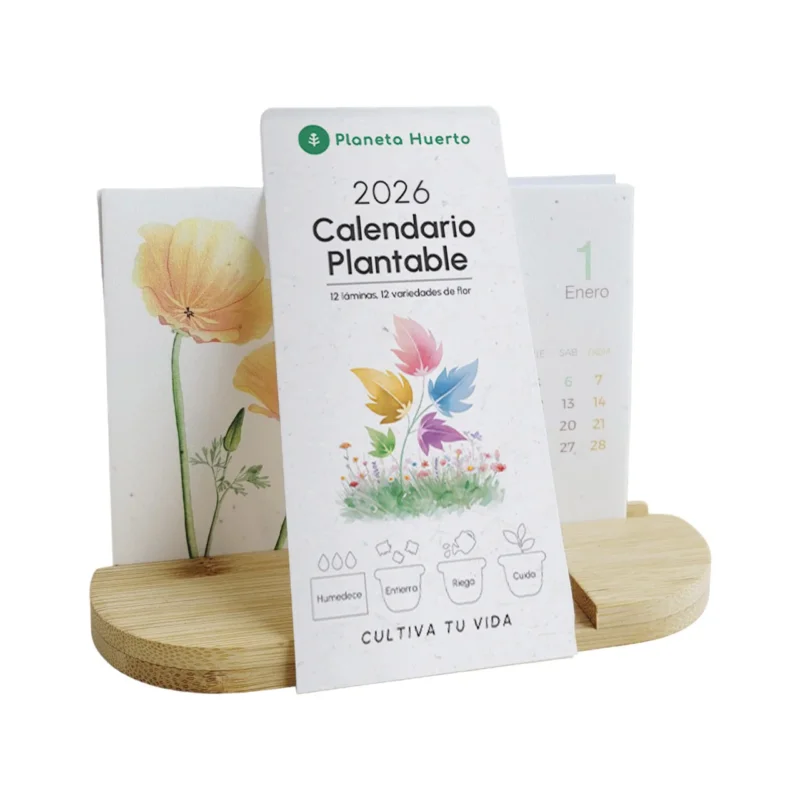 Calendario plantable de Navidad 2026 Transforma el tiempo en naturaleza Planeta Huerto