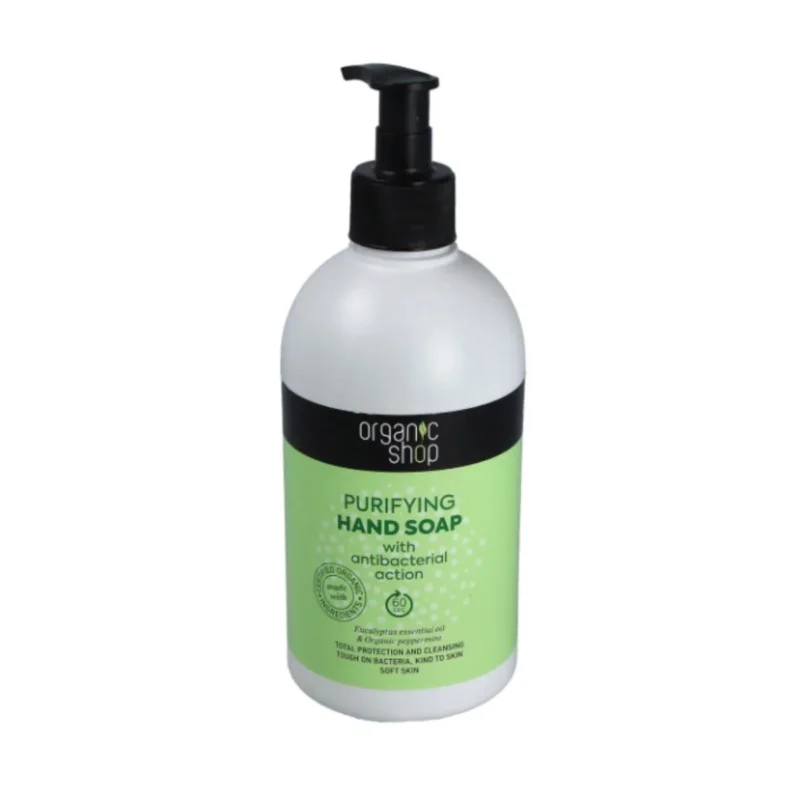 Jabón de manos purificante con acción higienizante, Organic Shop 500 ml