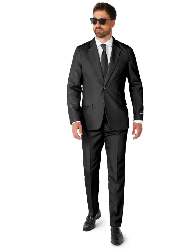 Mr. Black-Solid-Suitmeister™ Herrenanzug schwarz