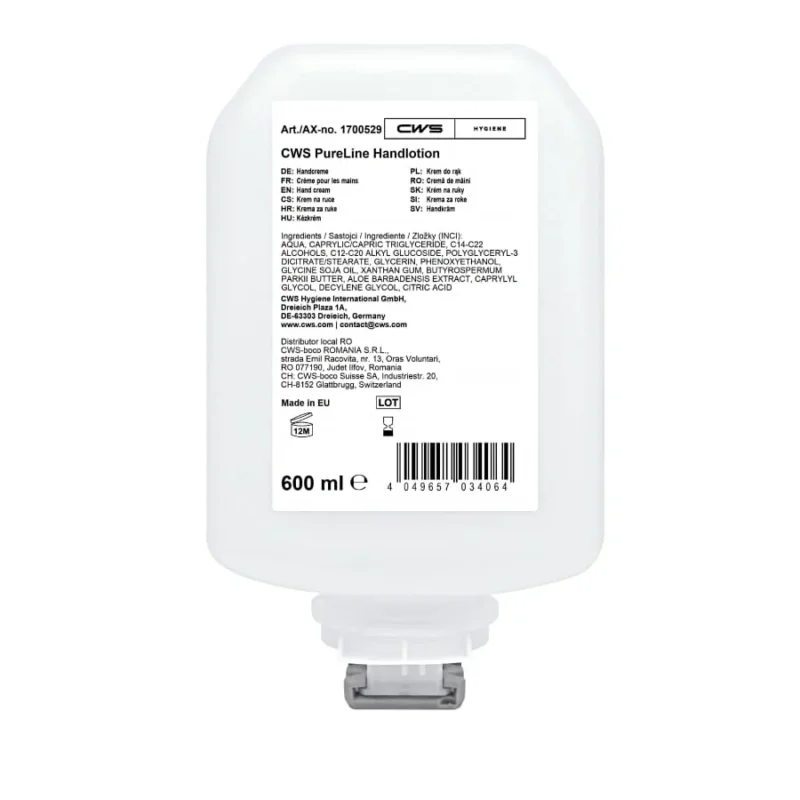 CWS PureLine Handlotion, 600 ml, vegan