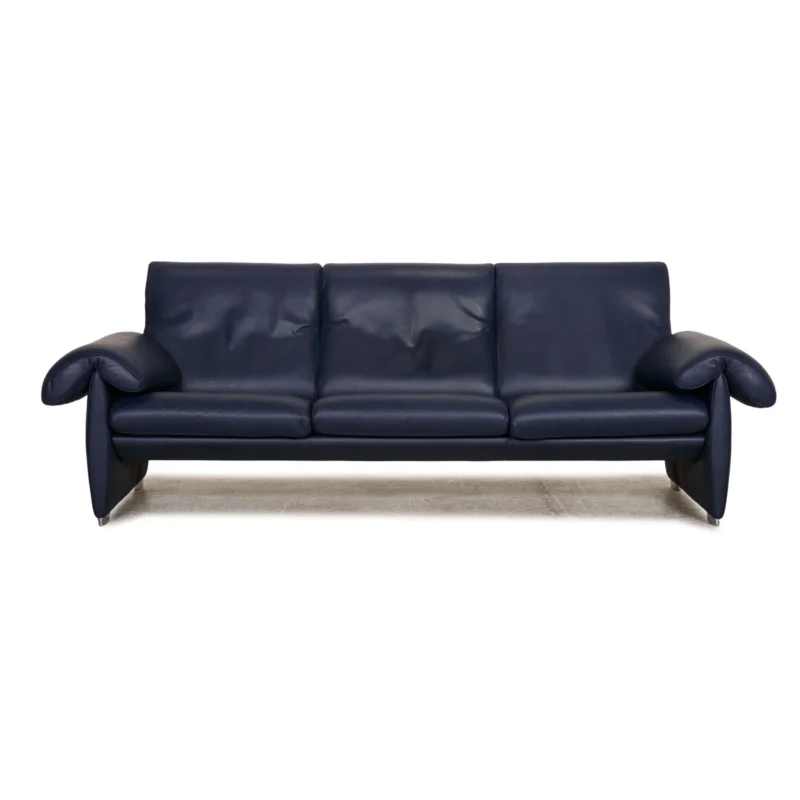 de Sede DS 10 Leder Dreisitzer Blau Sofa Couch Funktion