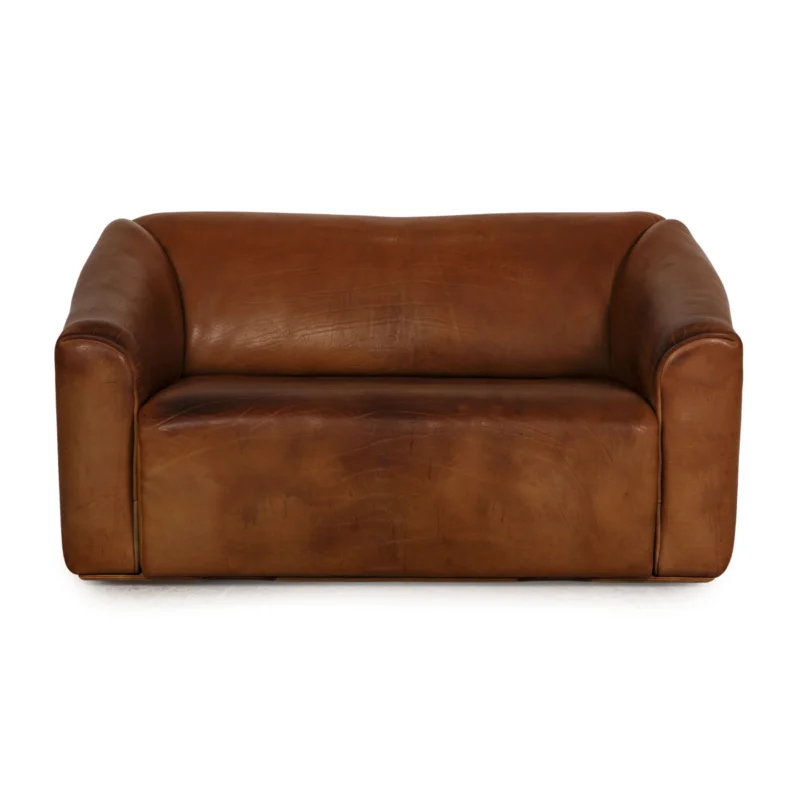 de Sede ds 47 Leder Sofa Braun Zweisitzer Couch