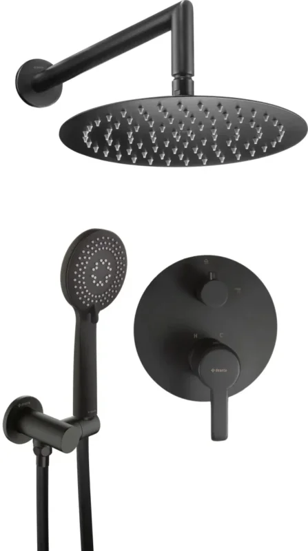 DEANTE Arnika Unterputz - Duschset mit Handbrause // Nero // NAC - N9QP erhältlich bei Twoda Shop