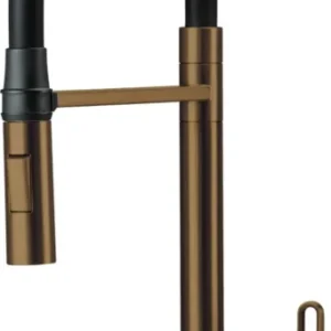 DEANTE Magnetic Küchenarmatur mit flexiblem Auslauf – 2 Strahlarten // gebürstete Bronze // BRM_C72M erhältlich bei Twoda Shop