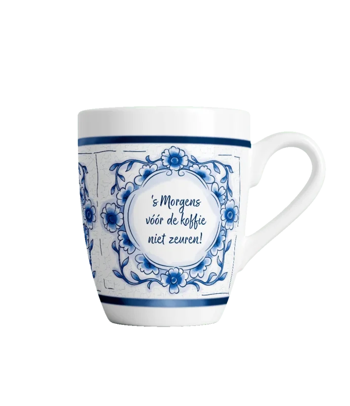 Delfts blauwe mok - Niet zeuren van Paper Dreams koop je bij Partywinkel