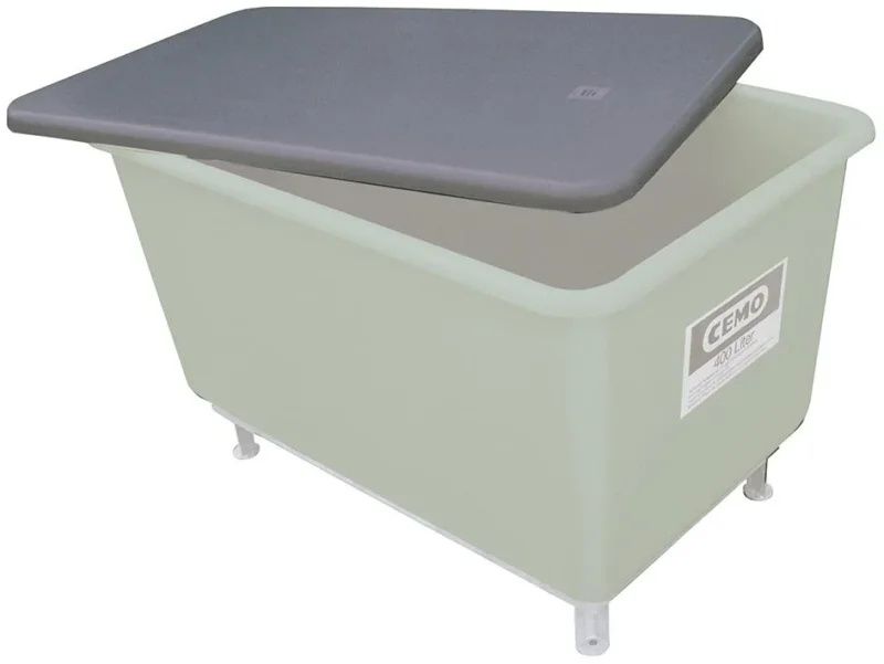 Produktbild von CEMO Flachdeckel für Behälter 300 l grau 1170 4052886134702