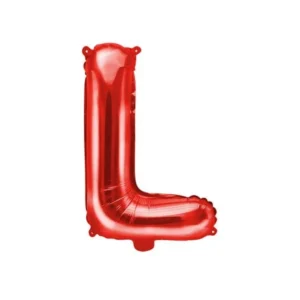 Folie Ballon Letter L Rood Leeg 35cm van Partydeco koop je bij Partywinkel