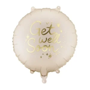 Folie ballon rond ‘'Beterschap’', 35x35 cm, mix Leeg van Partydeco koop je bij Partywinkel