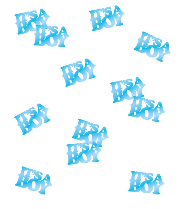 Geboorte Tafelconfetti Lichtblauw 14gr van Paper Dreams koop je bij Partywinkel