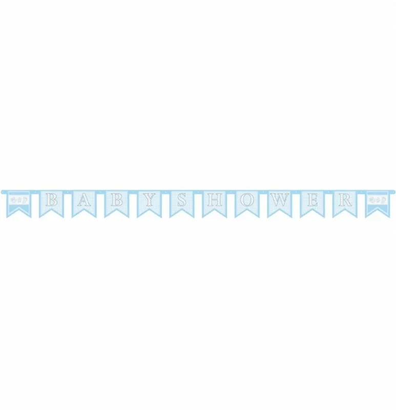 Geboorteslinger Jongen Babyshower 6m van Haza Witbaard koop je bij Partywinkel
