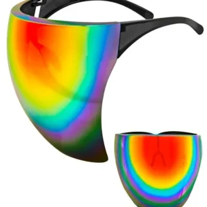 Gezichtsscherm Spiegellens Regenboog van Widmann koop je bij Partywinkel