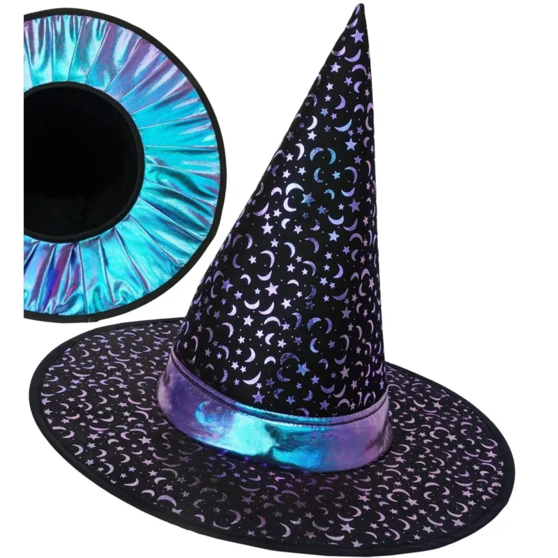 Halloween Heksenhoed Kind Sterren En Maan van Widmann koop je bij Partywinkel