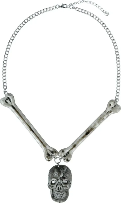 Halloween Ketting Doodskop En Botten van Fiestas Guirca koop je bij Partywinkel