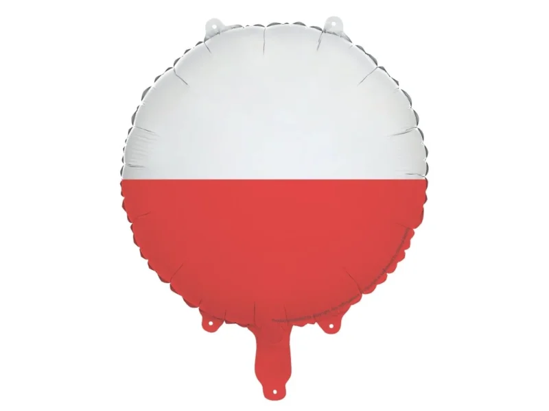 Helium Ballon Poolse Vlag 45cm Leeg van Partydeco koop je bij Partywinkel