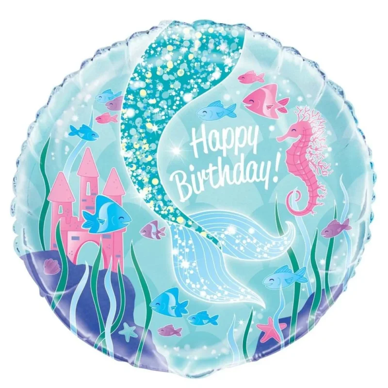 Helium Ballon Zeemeermin 45cm leeg van Unique koop je bij Partywinkel