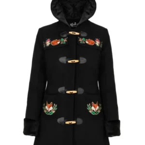 Hell Bunny Basil Fox 60's Jacke Schwarz