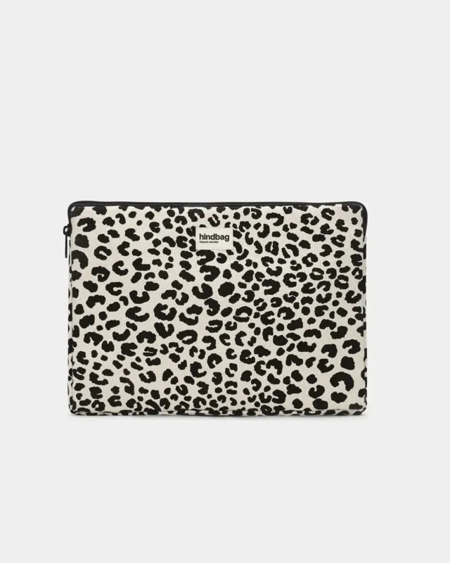 Hindbag - AVA S Laptoptasche S (13 Zoll) | Leopard Ecru - Laptoptasche - ROSA ECK Concept Store