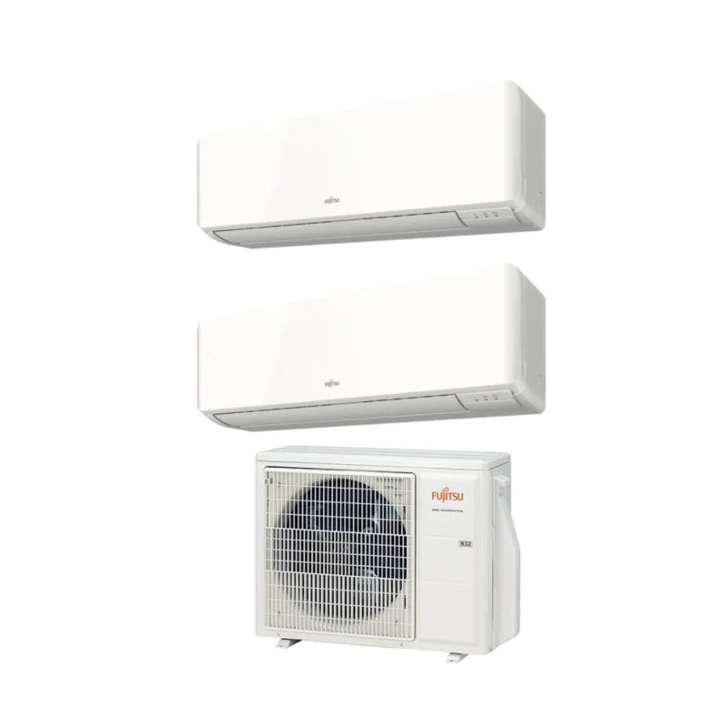 climatizzatore condizionatore fujitsu dual split inverter serie km 9_12 con aoyg18kbta2 r 32 wi fi optional 9000_12000 novita 9258