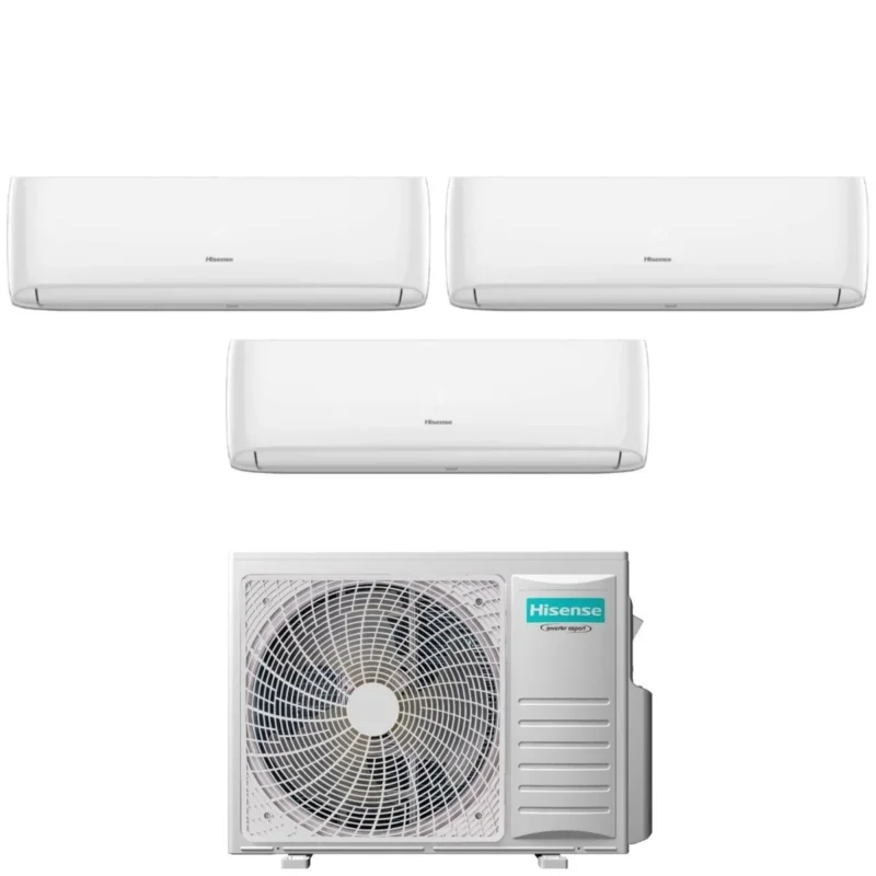 climatizzatore condizionatore hisense trial split inverter serie hi comfort 9_12_12 con 3amw72u4rfa r 32 wi fi integrato 9000_12000_12000 novita