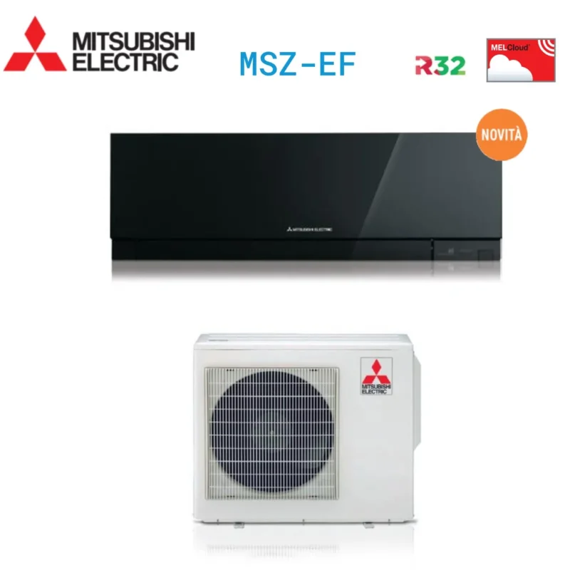 climatizzatore condizionatore mitsubishi electric inverter kirigamine zen r 32 black 12000 btu msz ef35vgb nero a___ novita 6115