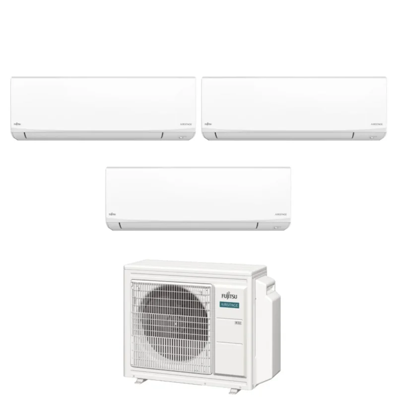 fujitsu condizionatore trial split fujitsu kj white 71214 con aoeg24kbca3 r 32 wi fi integrato