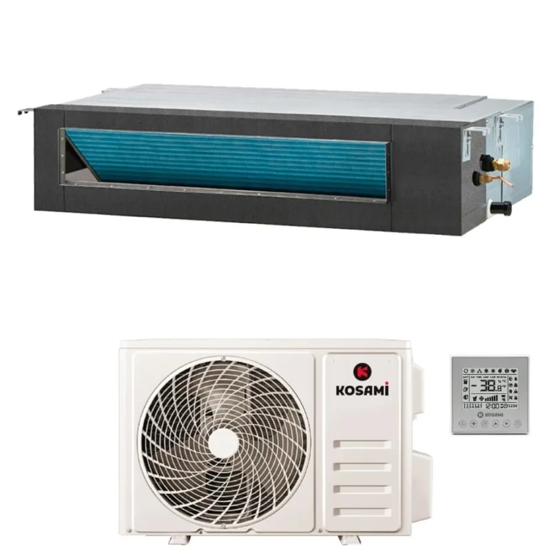 kosami condizionatore canalizzato kosami 18000 btu r 32 wi fi integrato con comando a filo
