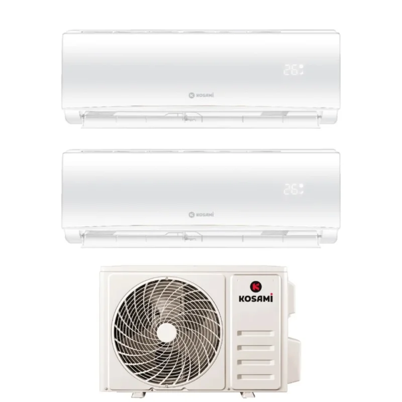 kosami condizionatore dual split kosami paros white 918 con 21 3 r 32 wi fi integrato