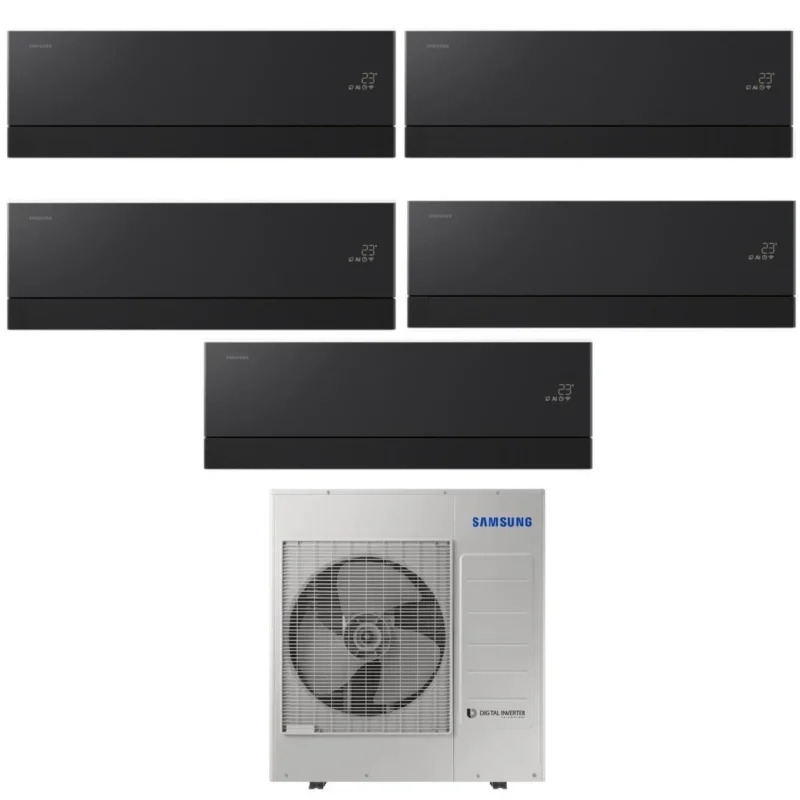 samsung condizionatore penta split samsung windfree premiere black 912121212 con aj100txj5kg r 32 wi fi integrato
