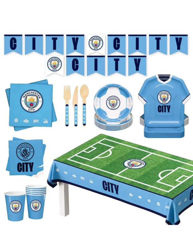 Manchester City Football Club Komplettset zum Geburtstag - 44-tlg.