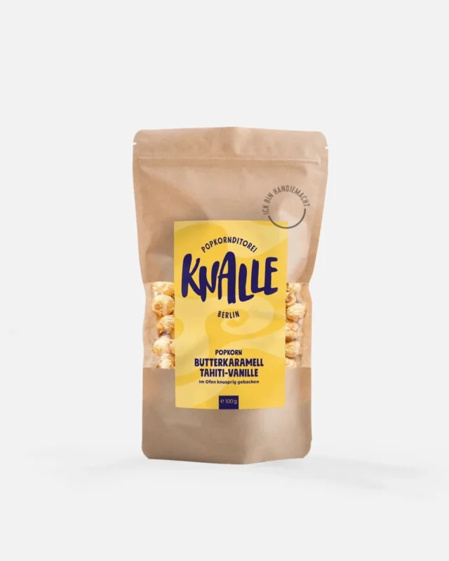 Knalle Popcorn - Butterkaramell Tahiti - Vanille Popcorn (100 g) - ROSA ECK