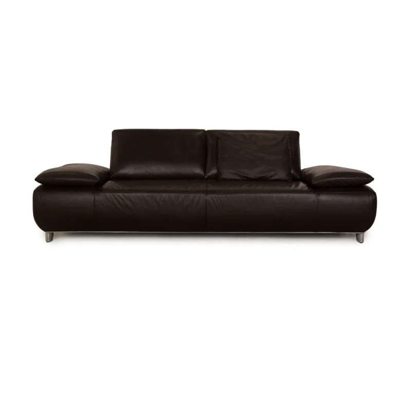 Koinor Volare Leder Sofa Braun Dunkelbraun Dreisitzer Funktion Couch